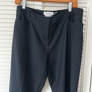 Calvin Klein- pinstripe grey suit pant